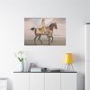 91638-17.jpg A Chestnut Horse at Exercise Standard Canvas