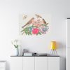 91638-177.jpg Brown Birds on Bouquet with Tulip Standard Canvas