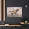 91638-18.jpg A Chestnut Horse at Exercise Standard Canvas