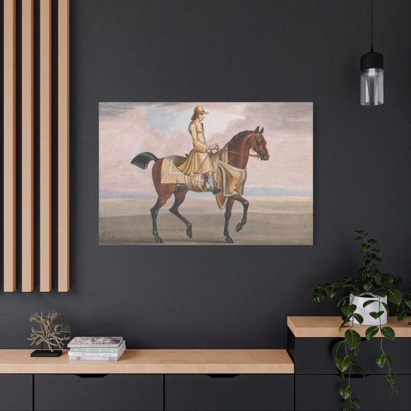 91638-18.jpg A Chestnut Horse at Exercise Standard Canvas