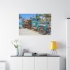 Vintage Truck on the Beach Standard Canvas