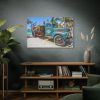 Vintage Truck on the Beach Standard Canvas