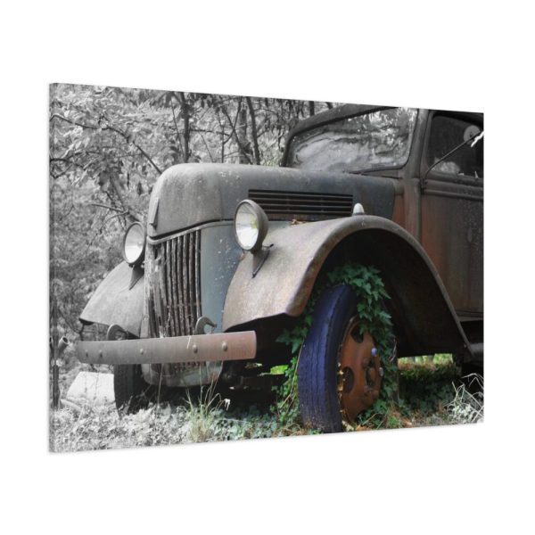 Deserted Old Broken Truck Standard Canvas