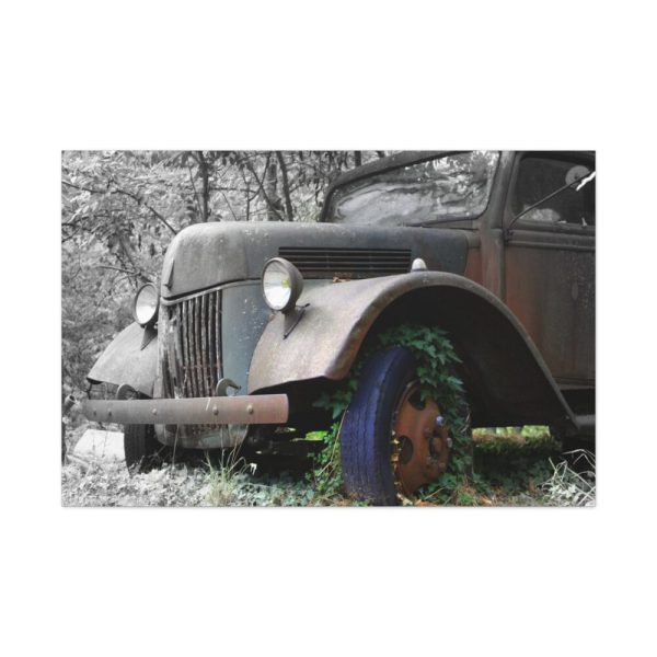 Deserted Old Broken Truck Standard Canvas