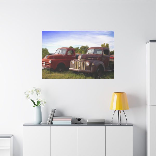 Old American Pickup Truck Standard Canvas