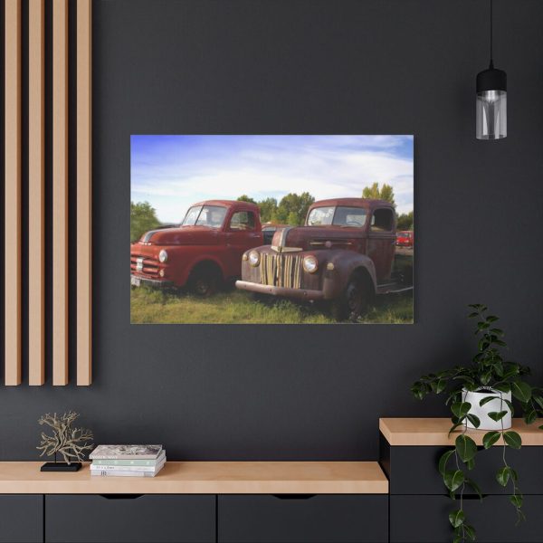 Old American Pickup Truck Standard Canvas