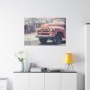 Abandoned Rusty Truck in Winter Standard Canvas
