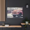 Abandoned Rusty Truck in Winter Standard Canvas