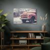 Abandoned Rusty Truck in Winter Standard Canvas