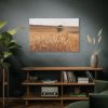 91638-229.jpg Tractor Harvest Grains of Wheat in a Farm Field Standard Canvas
