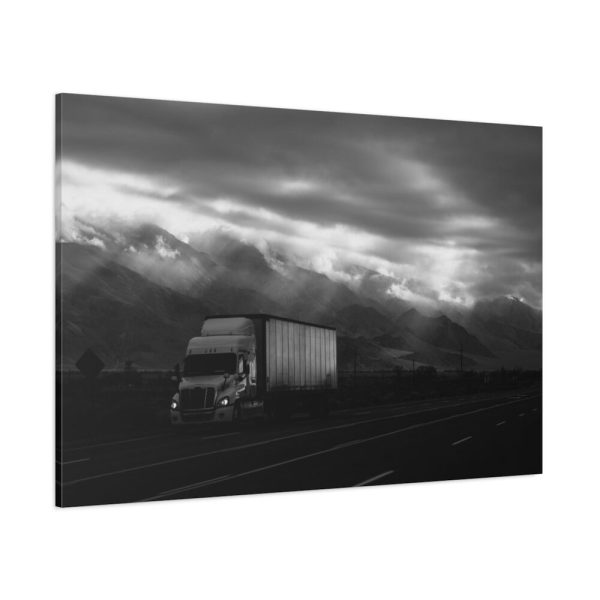 Truck on Highway 395 Indio United States Standard Canvas
