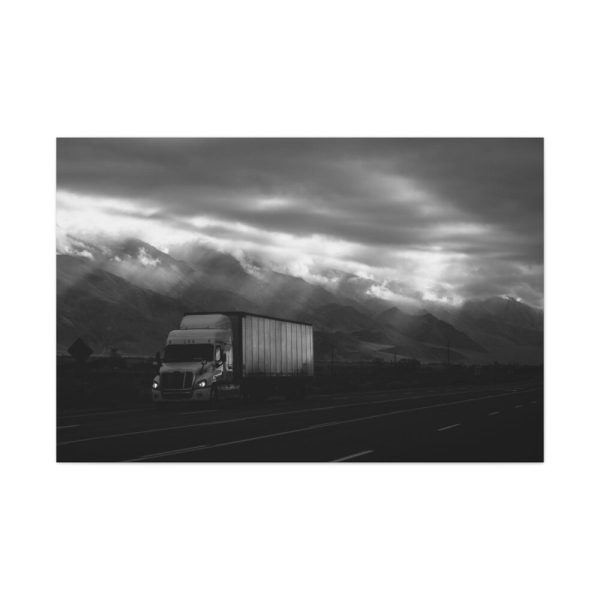 Truck on Highway 395 Indio United States Standard Canvas