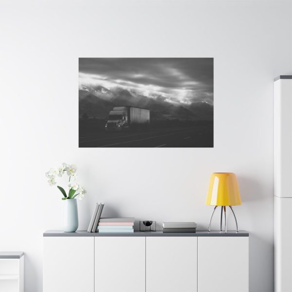 Truck on Highway 395 Indio United States Standard Canvas