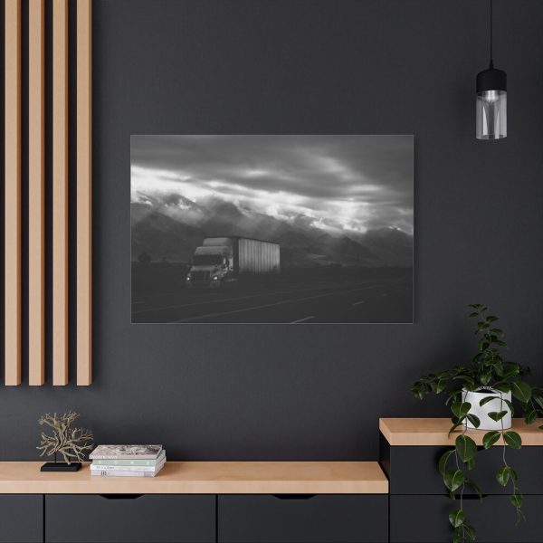 Truck on Highway 395 Indio United States Standard Canvas