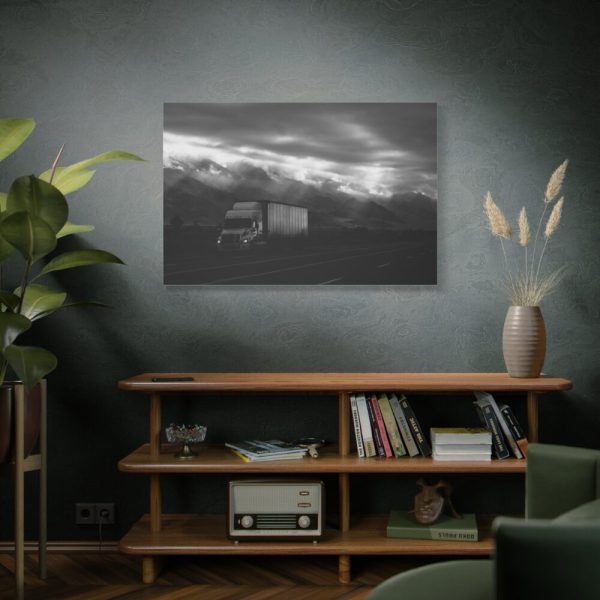 Truck on Highway 395 Indio United States Standard Canvas