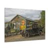 Vintage Truck by the Hut in Desert Standard Canvas