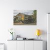 Vintage Truck by the Hut in Desert Standard Canvas