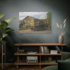 Vintage Truck by the Hut in Desert Standard Canvas