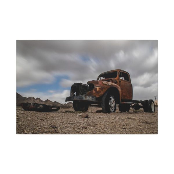 Broken Truck Left in the Desert Standard Canvas