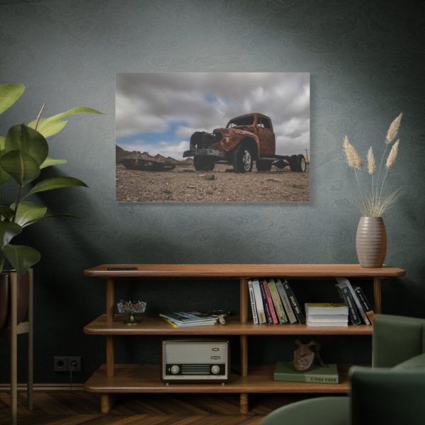 Broken Truck Left in the Desert Standard Canvas