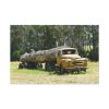 Log Truck Wrapped in Wire Standard Canvas
