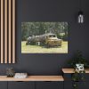 Log Truck Wrapped in Wire Standard Canvas