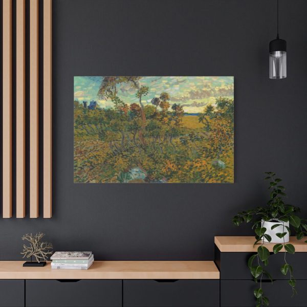 Sunset at Montmajour by Vincent van Gogh Standard Canvas