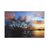 Dandelion Sunset Sillhouette Floral Standard Canvas