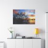 Dandelion Sunset Sillhouette Floral Standard Canvas