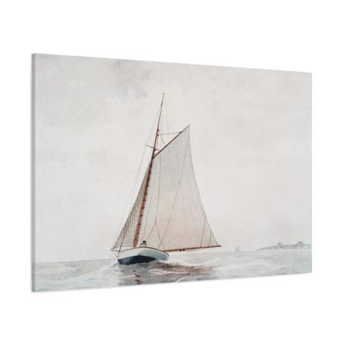 Sailing off Gloucester by Winslow Homer Standard Canvas