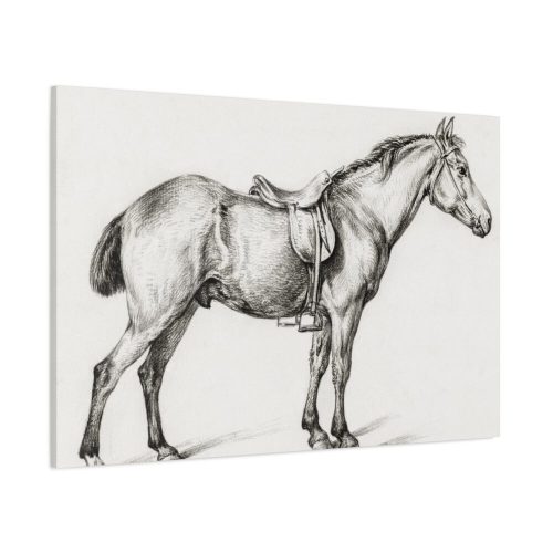 91638-350.jpg Standing horse by Jean Bernard Standard Canvas