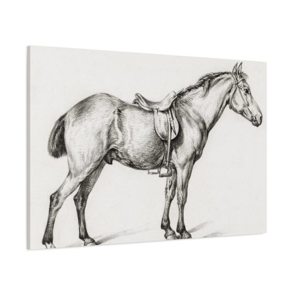 91638-350.jpg Standing horse by Jean Bernard Standard Canvas