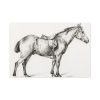 91638-351.jpg Standing horse by Jean Bernard Standard Canvas