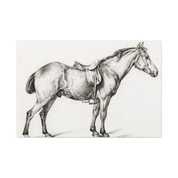 91638-351.jpg Standing horse by Jean Bernard Standard Canvas
