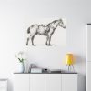 91638-352.jpg Standing horse by Jean Bernard Standard Canvas
