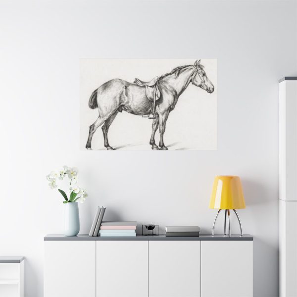 91638-352.jpg Standing horse by Jean Bernard Standard Canvas
