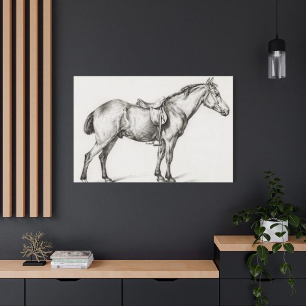 91638-353.jpg Standing horse by Jean Bernard Standard Canvas