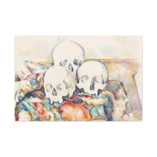 The Three Skulls by Paul Cézanne Standard Canvas