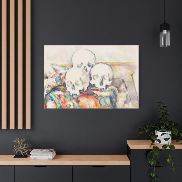 The Three Skulls by Paul Cézanne Standard Canvas