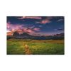 91638-386.jpg Scenic Sky Clouds and Sunset Above Mountains Standard Canvas