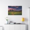 91638-387.jpg Scenic Sky Clouds and Sunset Above Mountains Standard Canvas