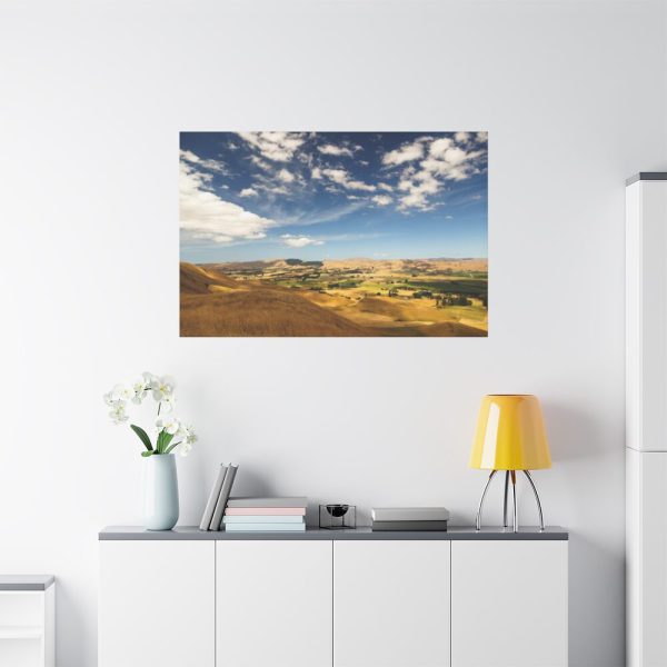 91638-392.jpg Green and Yellow Fields Under Light Clouds Standard Canvas