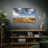 91638-394.jpg Green and Yellow Fields Under Light Clouds Standard Canvas