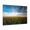 91638-395.jpg Sunflower Field with Wind Turbine Standard Canvas