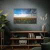 91638-399.jpg Sunflower Field with Wind Turbine Standard Canvas