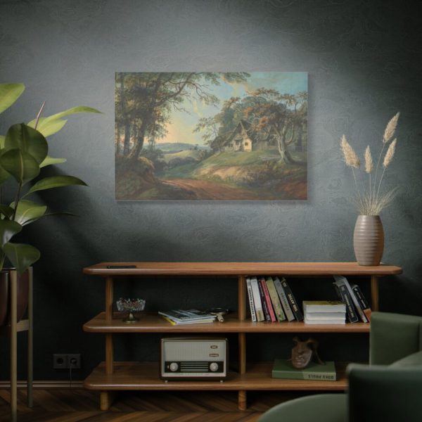 91638-4.jpg Cottage in a Landscape Standard Canvas
