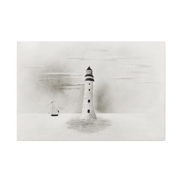 91638-41.jpg Eddystone Lighthouse by Mary Altha Nims Standard Canvas