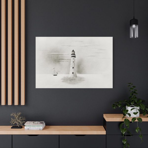 91638-43.jpg Eddystone Lighthouse by Mary Altha Nims Standard Canvas