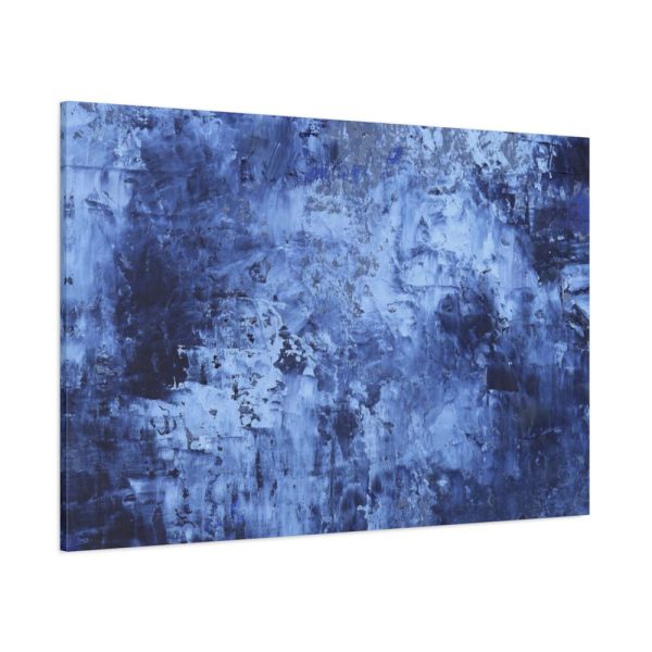 91638-450.jpg Blue Stripes With Blurred Texture Standard Canvas