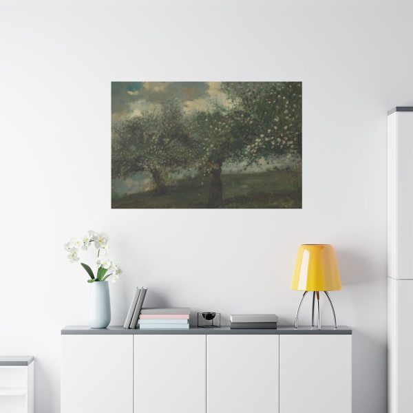 91638-482.jpg Girl Picking Apple Blossoms by Winslow Homer Standard Canvas